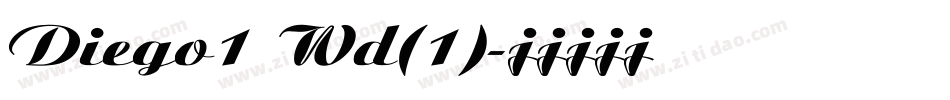 Diego1 Wd(1)字体转换